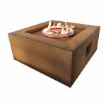 Corten Steel Garden Gas Fire Pits SUS304 Natural Gas Fire Table
