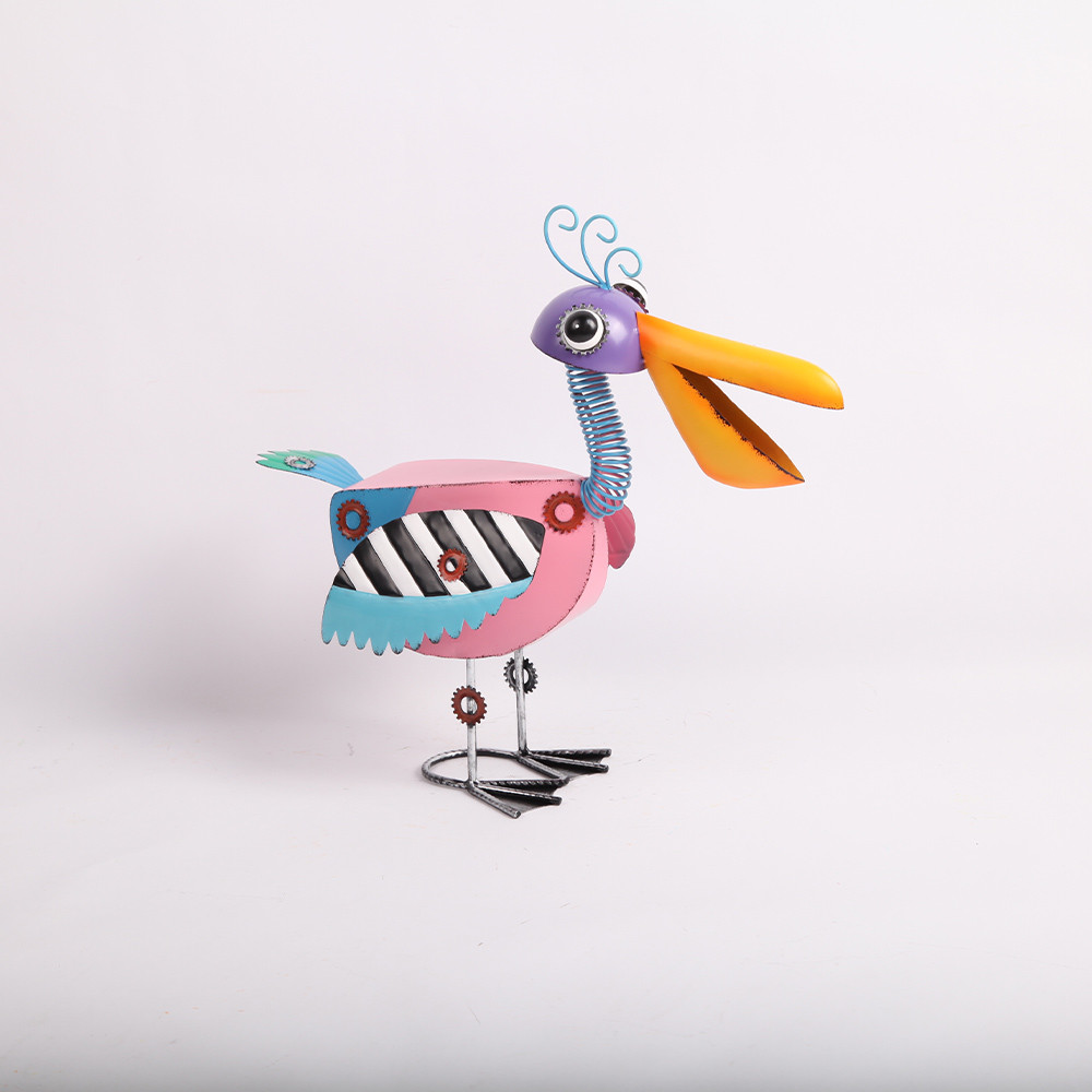 Customized Metal Animal Garden Ornament Decorative Colorful Series