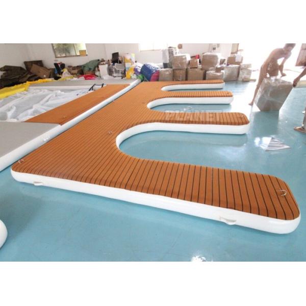 China Yacht 0.6mm Inflatable Water Floating Island Pontoon Platform factory