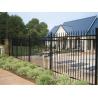Buy cheap Powder Coated Steel Wall Fence Galvanized PVC Coated Black Iron Fencing for from wholesalers