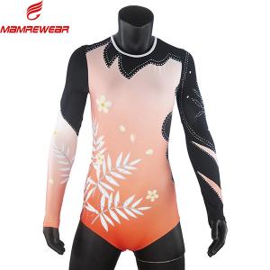 China Rhinestones Long Sleeve Cool Gymnastics Leotards OEM Service Acceptable factory