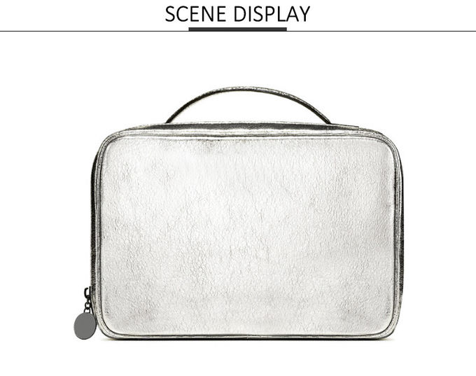 Wholesale Fashion Large Capacity Waterproof Travel Cosmetic Bag with Zipper