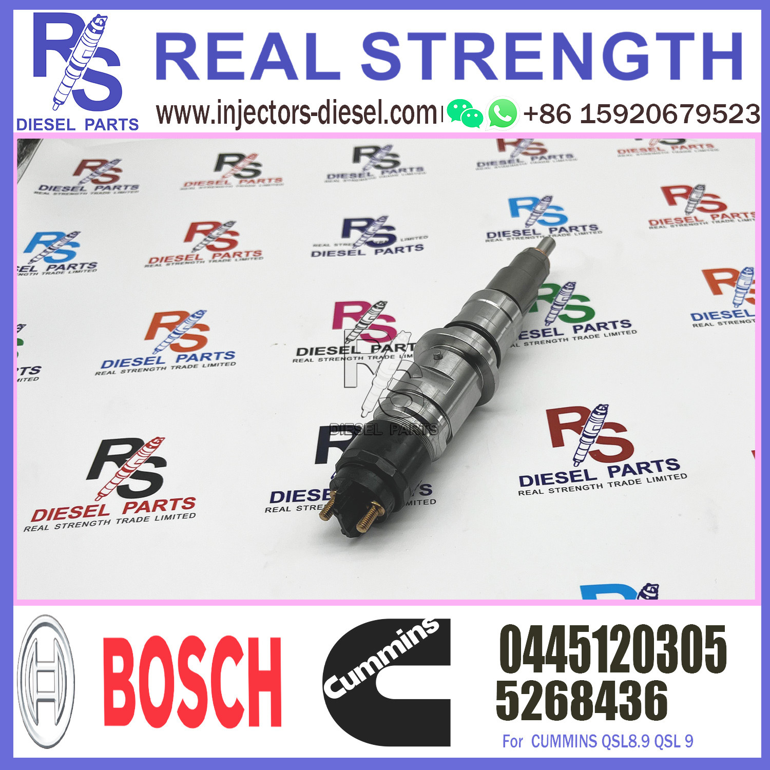 0445120305 high quality fuel injector for Toyota Hilux 1KD 0445120305 5268436