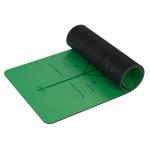 Natural Rubber Yoga Mat, Body alignment lines Non-Slip Fitness pad 5mm Excercise
