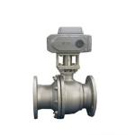 Exd II Bt4 AC220V DN20 Cast Steel Pn100 Flange Electric Ball Valve for 350
