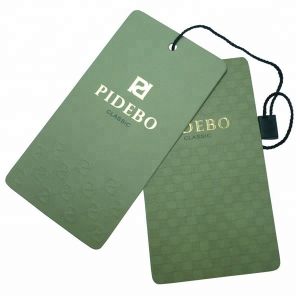 Paper Clothing Custom Printed Hang Tags With String Recyled Eco Friendly