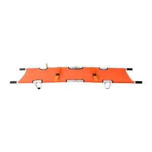 China 208CM Medical Equipment Portable Ambulance Double Folding Stretcher 4.7KG factory