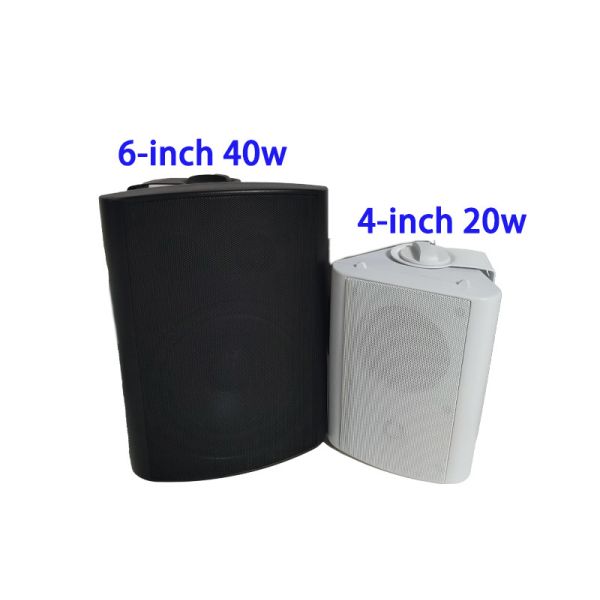 6" Two Way Wall Tweeter Speaker 40w/20w/10w/5w/8ohm ABS Good Sound with Power Switch