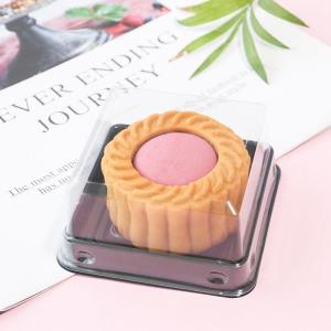 China Single Square Mooncake Disposable Plastic Meal Tray factory