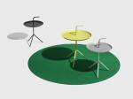 Hay Dlm Round Metal Coffee Table Simple Living Room Furniture Optional Colors