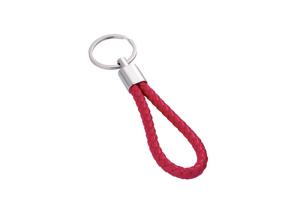 China Zinc Alloy PU Leather Key Chains UV Printing Leather Key Ring Holder factory