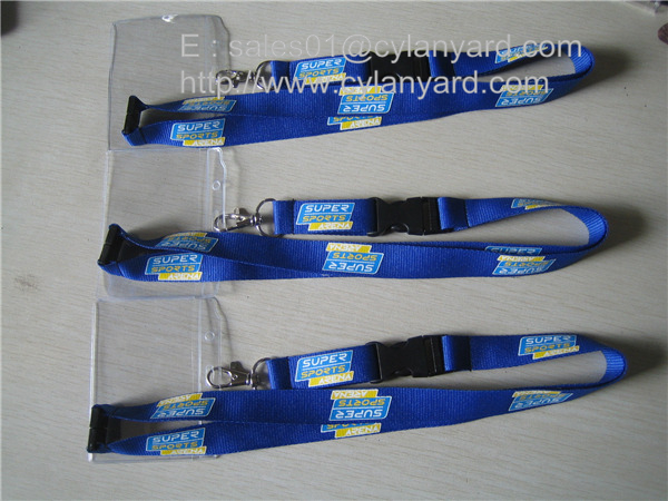dye colored polyester lanyards