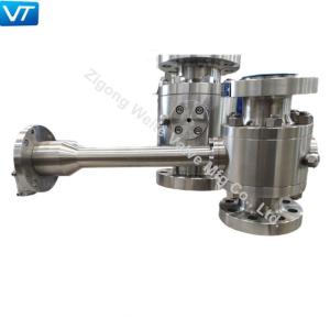 China A182 F316 Cryogenic Ball Valve PCTFE Seated Extended Bonnet Ball Valve factory