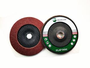 China Aluminium Oxide Fibre Backed P40 180x22mm Conical Flap Disc factory