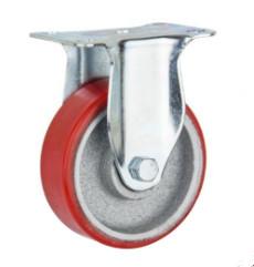China 3 Inch Iron Casters Polyurethane Wheels Medium Duty factory