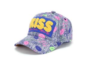 China Kids Modern Style Denim Baseball Cap Embroidery And Patchwork Logo Light Weight factory