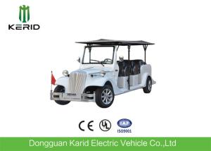 China Eight Seater Electric Vintage Cars For Sightseeing With FRP Body 48V Battery Powered factory
