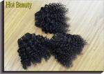 100G Cambodian Virgin Hair / Virgin Malaysian Hair Bundles Kinky Curl For Black