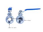 Industry 2 PC 3/4 Inch Ball Valve In Pipe System Working Pressure 1000 Psi