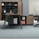 Modern Wooden Executive Desks Business Type L Shape Office Desk with Long Size