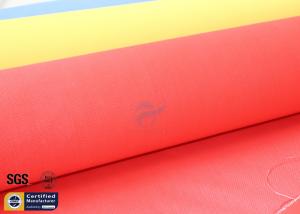 China Fiberglass Fire Blanket 490GSM Red Acrylic Fabric Roll Welding Safety Insulation factory