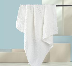 China 165X135 Crepe Gauze Fabric Twistless Cotton Gauze Diapers 4 Layer 220GSM factory