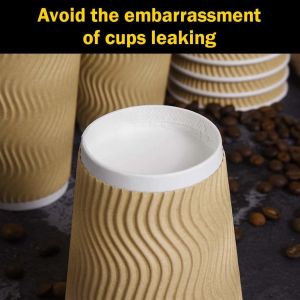 Low MOQ eco-friendly customized biodegradable coffee paper cup without plastic