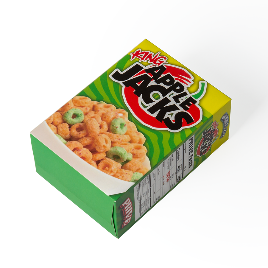 Square Custom Food Package Ivory Board Snack Boxes Custom Glossy Matte Lamination
