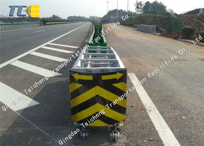 Hot Dipped Galvanized Crash Cushion Attenuator , Redirective Attenuator
