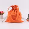 Buy cheap Yellow Printed Cotton Canvas Drawstring Bag Wash In Cold Water Light Weight from wholesalers