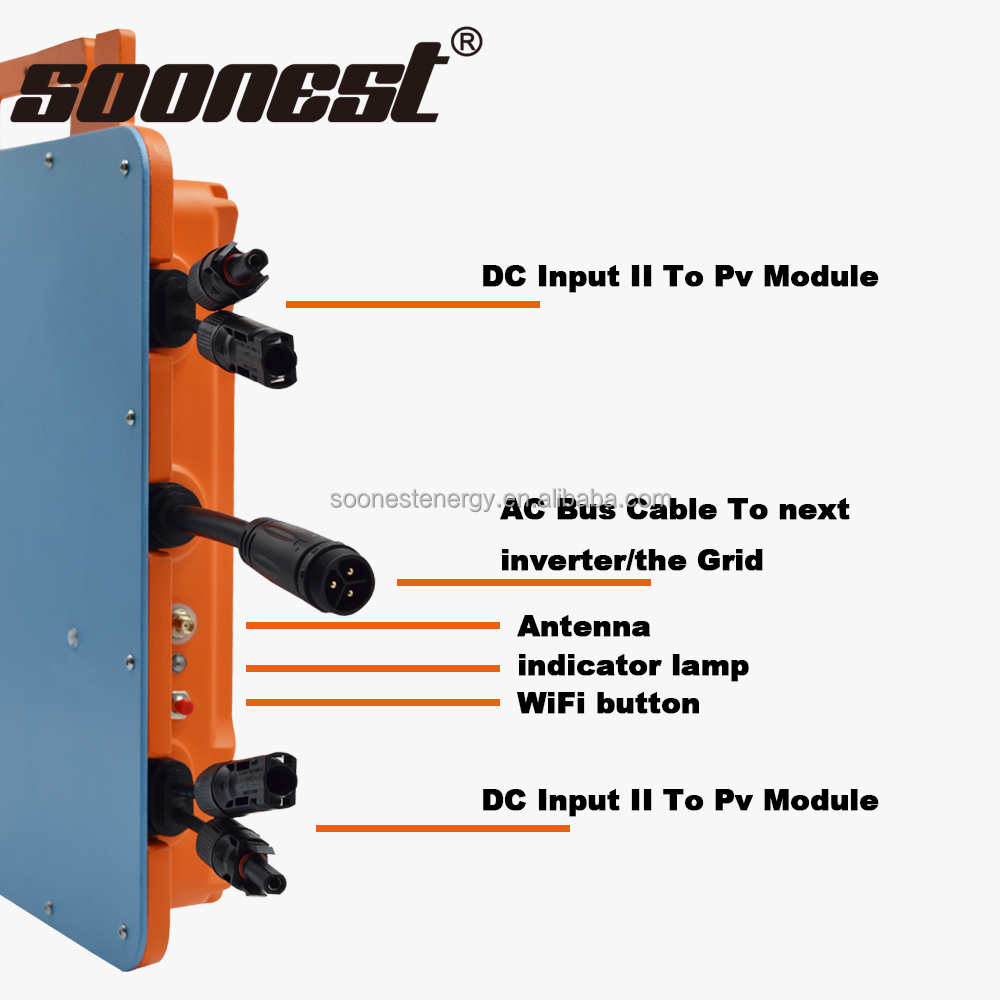 1.2Kw 1200W System Solar Micro Inverter Smart With Mppt On Grid Micro Inverter Grid Tie Mppt Inverter