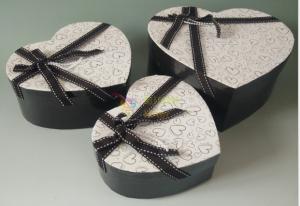 China Supply bow paper heart-shaped gift box, Love craft gift box, Holiday gift box factory