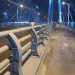 Outdoor Bridge Guardrail Barrier Customized Sand Casting Spraying Traffic Guard