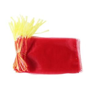 Hdpe Plastic Mono Mesh Net Bags for Packing Onions and Potatoes in Popular Red