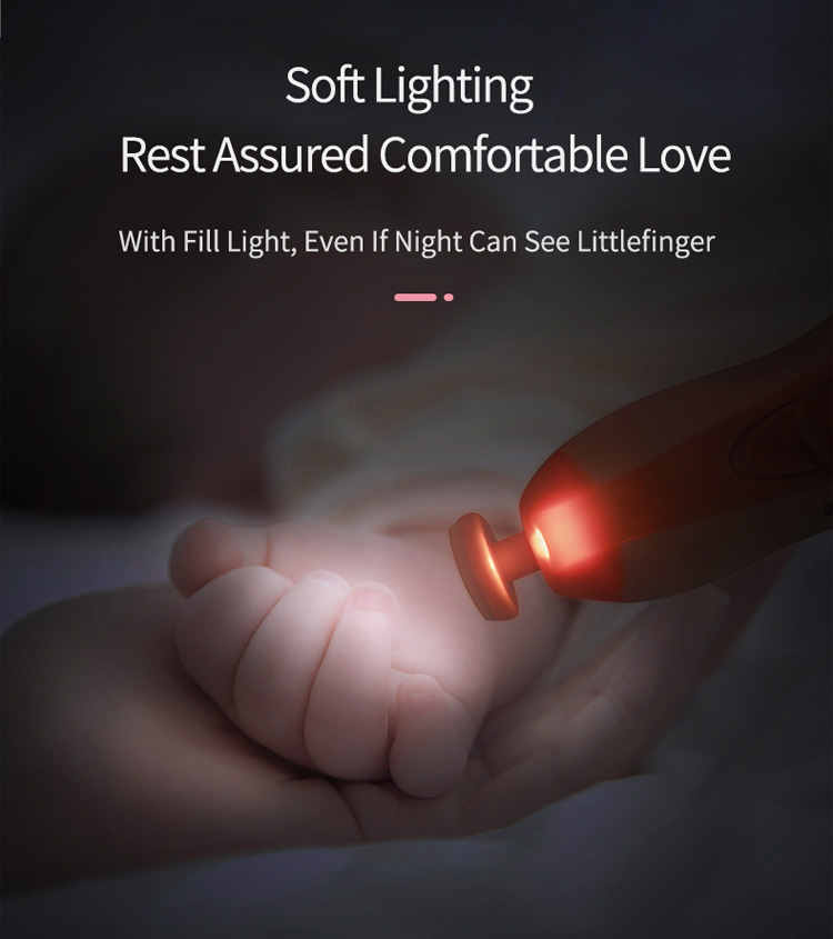 Hot selling Electric Nail Trimmer Nail File Toes Fingernails Care with LED Light for Newborn baby Kids and Adult
