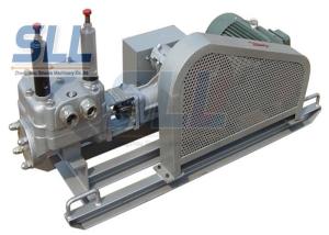 China Low Noise Mortar Grout Pump , Electric Grout Pump With Skid Chassis SG130-20 factory