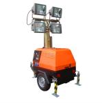 Trailer Type IP65 7m Mobile Lighting Tower For Outdoor Oversized Fuel Tank