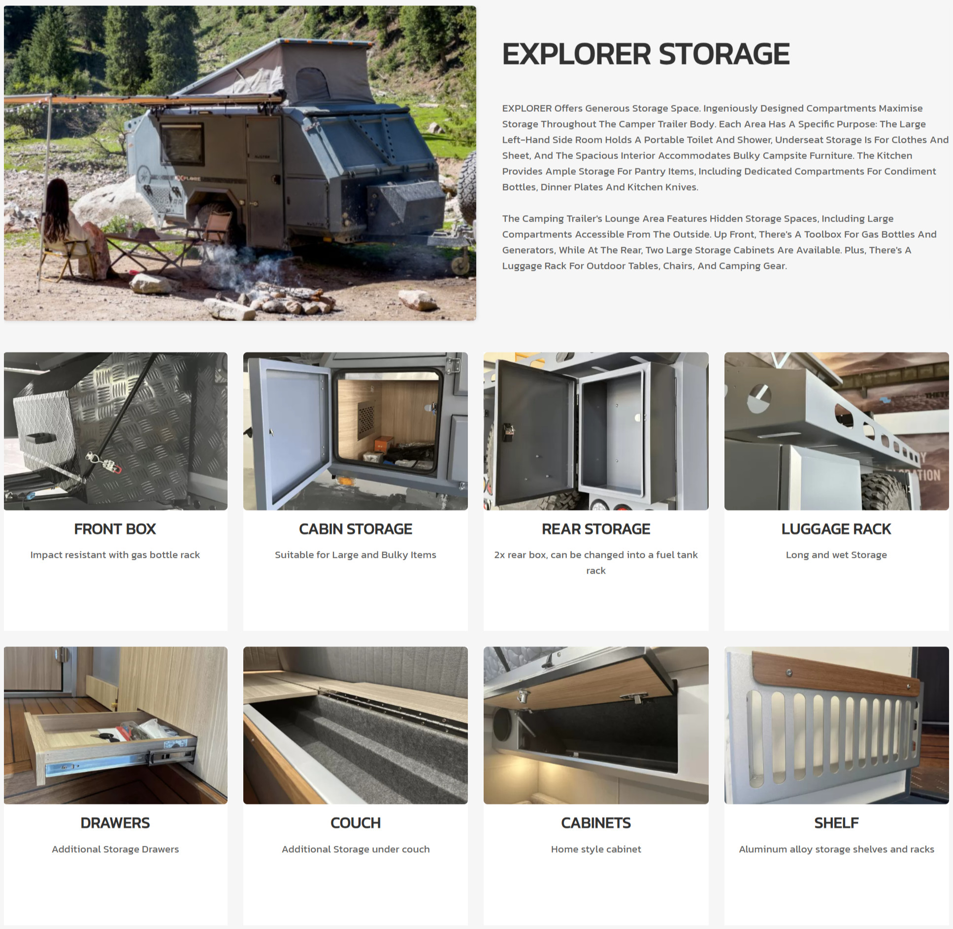 NJSTAR EXPLORER OFFROAD TRAVEL CAMPER TRAILER