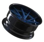Brushed Blue 22 Inch Forged Wheels