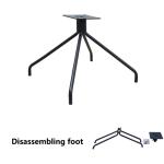 Modern Assemble Office Chair Metal Base Replacement Black 3.25kg Metal Base For