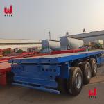 CCC Tri Axle Truck Semi Trailers 60t Flatbed Trailer Truck