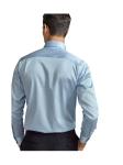 Covered Button Closure Type Long Sleeve Men's Clothing Dress Shirts for and