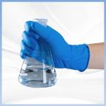 Laboratory Household Cleaning Gloves Blue Nitrile Chemical Resistant Disposable