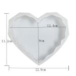 Eco Friendly Silicone Resin Mold Heart Shape Silicone Coaster Mold For Resin