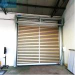 1.2m/S 0.8mm Curtain Industrial High Speed Roll Up Doors