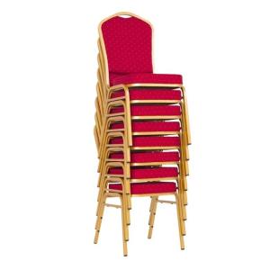 China Fabric Red Banquet Chairs Wedding Stackable Banquet Chairs Wholesale factory