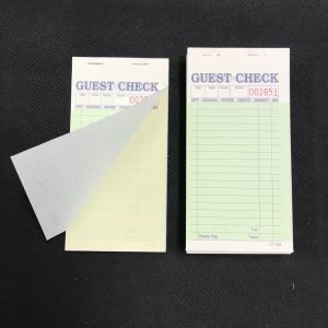 Customized US Guest Check with Customizable Number Of Columns