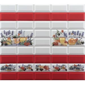 White Body Glossy Subway Porcelain Wall Tiles 75x152mm 150x305mm