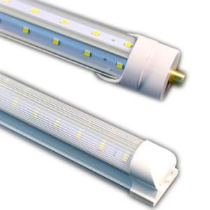 China Aluminum Alloy T8 LED Tube Light Single Pin V Shape 4ft Milky Cover factory