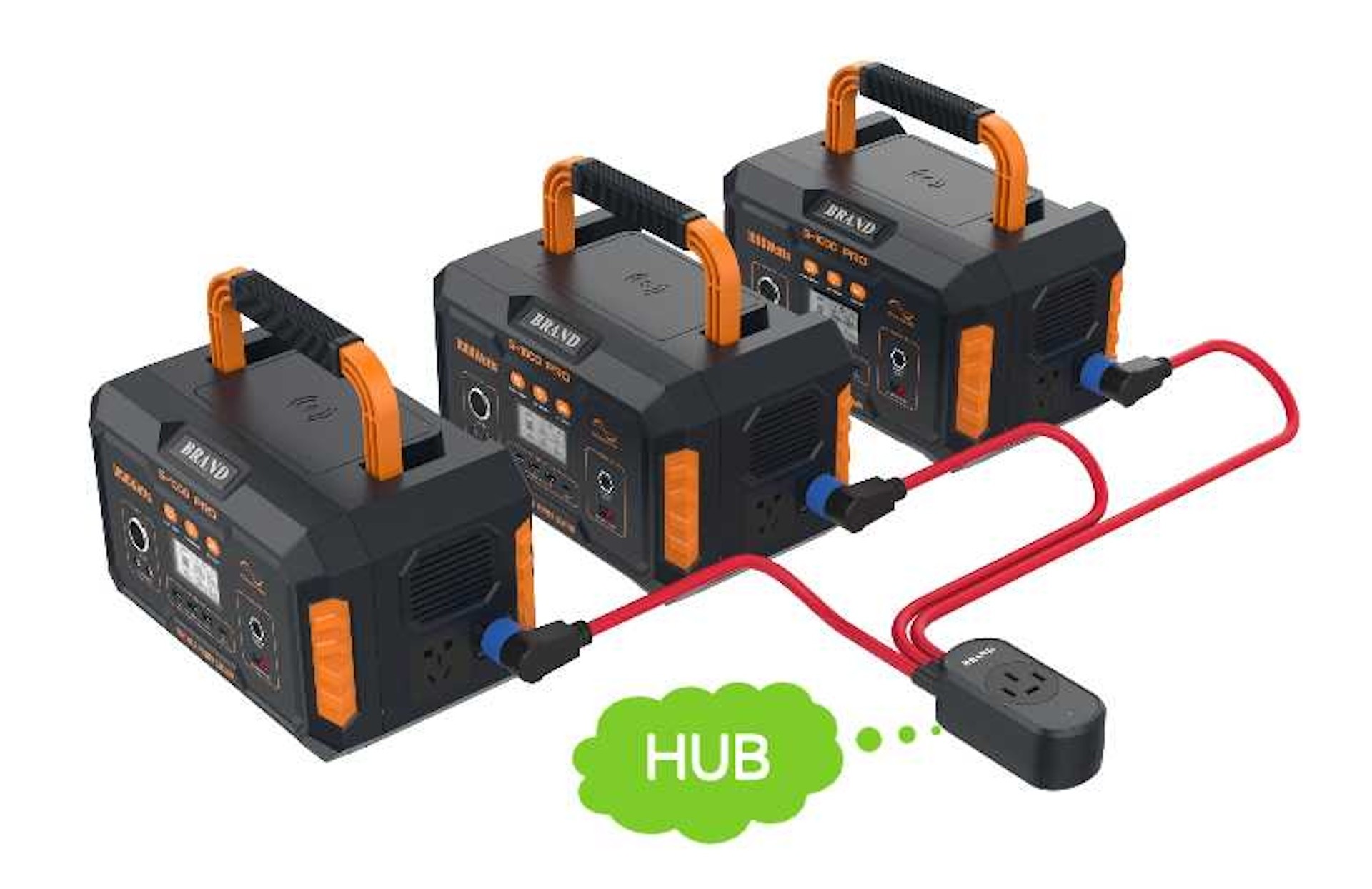 Solar Charging Power 512 Wh Outdoor Camping Power Supply 6.1kg